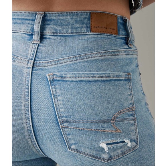 American Eagle Super High Rise Flare Jeans 10 - Picture 2 of 14